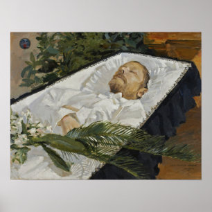 Poster Gallen-Kallela - Lauri Kivekäs dans son cercueil