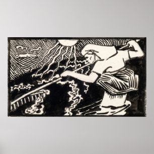 Poster Gallen-Kallela - Lepatäineni Aiitis Hauravoi