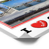 Poster Galles - Cardiff - I Love - (Coin)