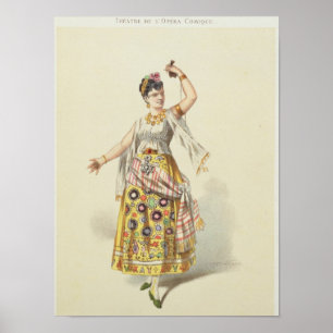Poster Galli Marie in the role of Carmen