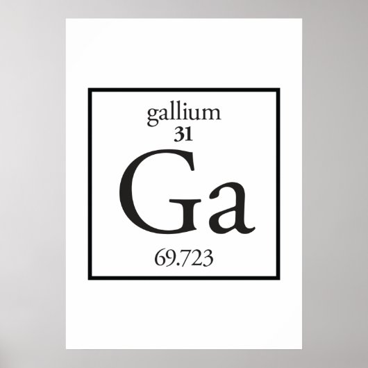 Poster Gallium (Devant)