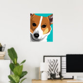 Poster Gallois Corgi (Bureau à domicile)