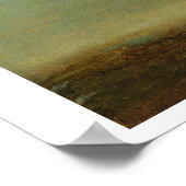 Poster Galloping Racehorse and mounted Jockey in Red (Coin)