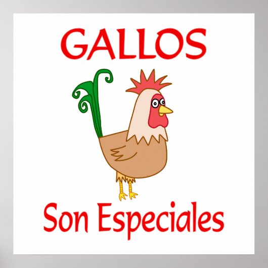 Poster Gallos Son Especiales (Devant)