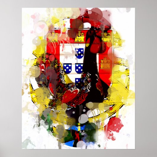 Poster Galo de Barcelos, Portugal (Devant)
