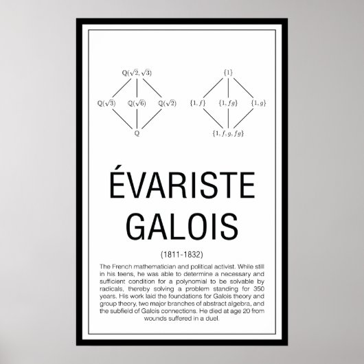 Poster Galois (Devant)