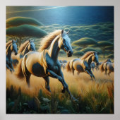 Poster Galop à travers le pré (Devant)