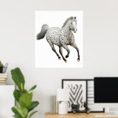 Poster Galop Leopard Appaloosa Horse Imprimer (Bureau à domicile)