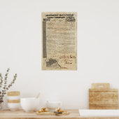 Poster Galveston Bay et Texas Land Company (Cuisine)