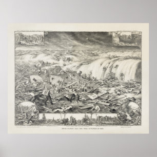 POSTER GALVESTON HURRICANE 1900