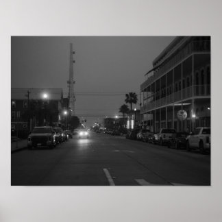 Poster Galveston la nuit