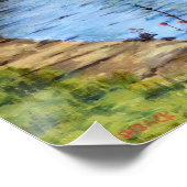 Poster Galway City Irlande Pittoresque Canal View (Coin)