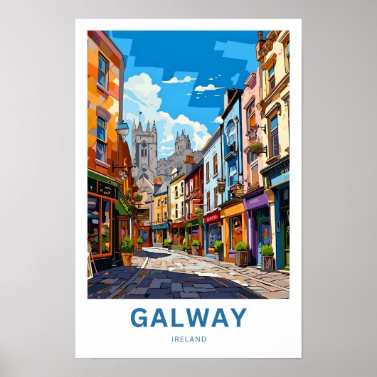 Poster Galway Irlande Imprimer (Devant)