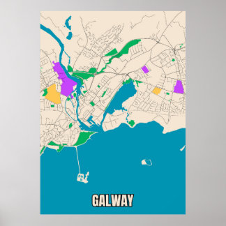 Poster Galway Map