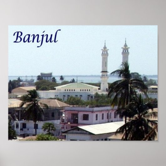 Poster Gambie - Banjul - (Devant)