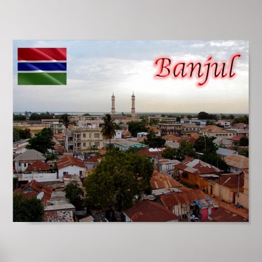 Poster Gambie - Banjul - (Devant)
