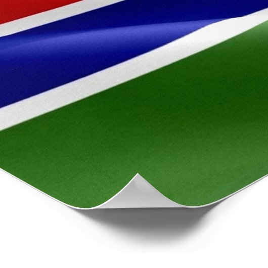 Poster Gambie - Drapeau - (Coin)