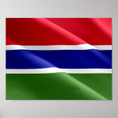 Poster Gambie - Drapeau - (Devant)