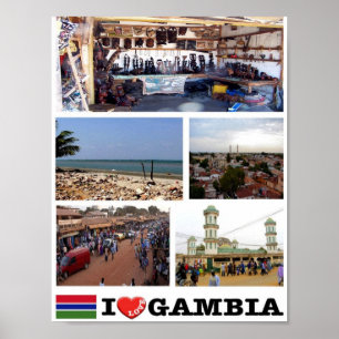 Poster Gambie - I Love -