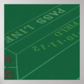 Poster Gamblers Craps Table Wraps Papier Conception (Devant)