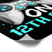 Poster Game On Twelfth Grade Shirts, Funny Gamer Boy Back (Coin)