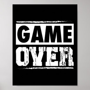 Poster Game over Vintage Video Games Arcade