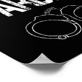 Poster Game Warden menottes Lazy Costume Halloween (Coin)