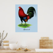 Poster Gamecock : Rouge foncé (Cuisine)