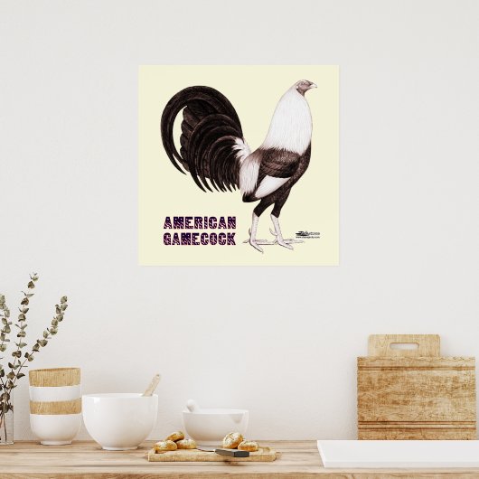 Poster Gamecock Sepia (Cuisine)