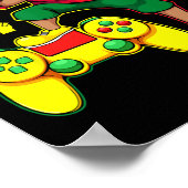 Poster Gamer Boy Dabbing Juneteenth Manette de jeu vidéo (Coin)