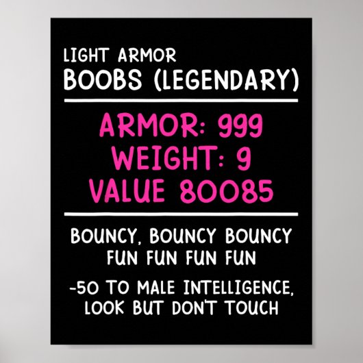 Poster Gamer Breast (legendary) Video Player Gaming Girl  (Devant)