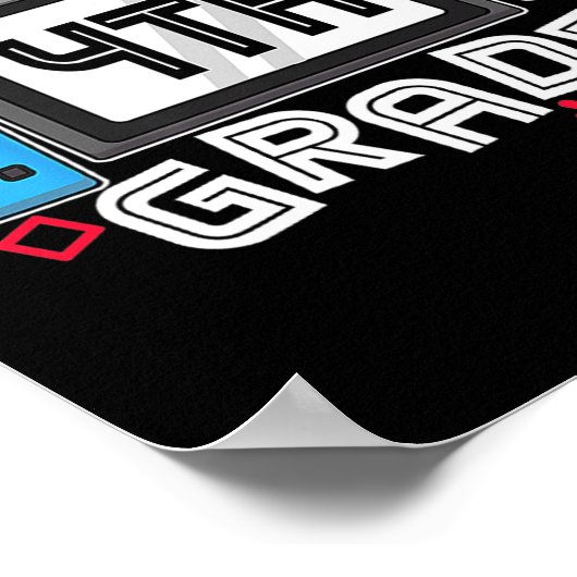 Poster Gamer Ck To School Funny Game On 4th Grade Kids Bo (Coin)