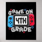 Poster Gamer Ck To School Funny Game On 4th Grade Kids Bo (Devant)