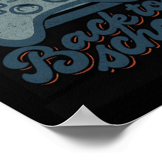 Poster Gamer Ck To School Kids Teachers Game Over Ck To S (Coin)