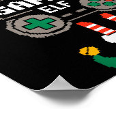 Poster Gamer Elf Matching Family Group Christmas Party Py (Coin)