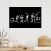 Poster Gamer Evolution - Jeux Vidéos Jeux Arcade (Cuisine)