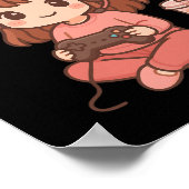 Poster Gamer fille (Coin)