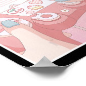 Poster Gamer Girl Anime Kawaii Jeu vidéo mignonne avec (Coin)