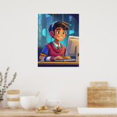 Poster Gamer - Imprimer (Cuisine)