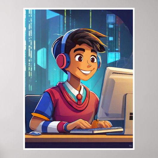 Poster Gamer - Imprimer (Devant)