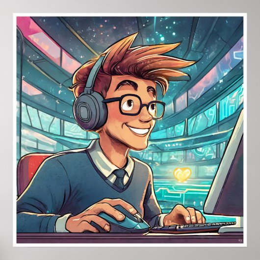 Poster Gamer - Imprimer (Devant)