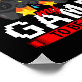 Poster Gamer J'Ai Suspendu Mon Jeu Pour Être Ici (Coin)