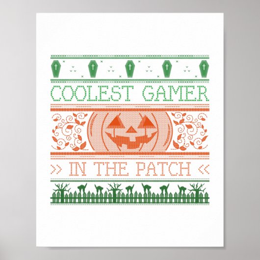 Poster Gamer Le Plus Coolle Dans Le Patch (Devant)
