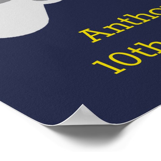 Poster Gamer moderne N'importe quel âge fête d'anniversai (Coin)