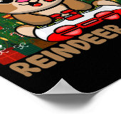 Poster Gamer Reindeer jeu vidéo de Noël (Coin)