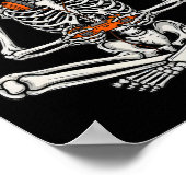 Poster Gamer Skeleton Halloween Video Game Controller Boy (Coin)