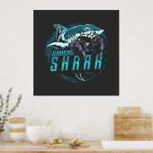 Poster Gamers Shark | Jeux (Cuisine)
