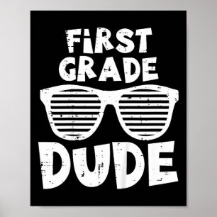 Poster Gamin 1re année mec Byck à l'école Premier jour de