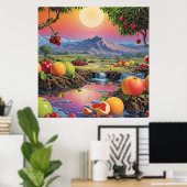 Poster Gamme complète de couleurs de fruits 1 (Bureau à domicile)