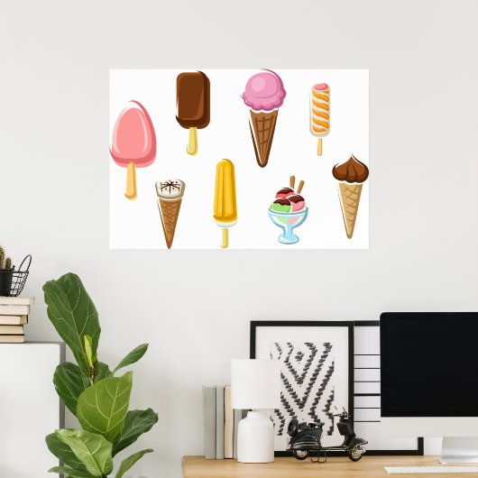 Poster Gamme De Glaces (Bureau à domicile)